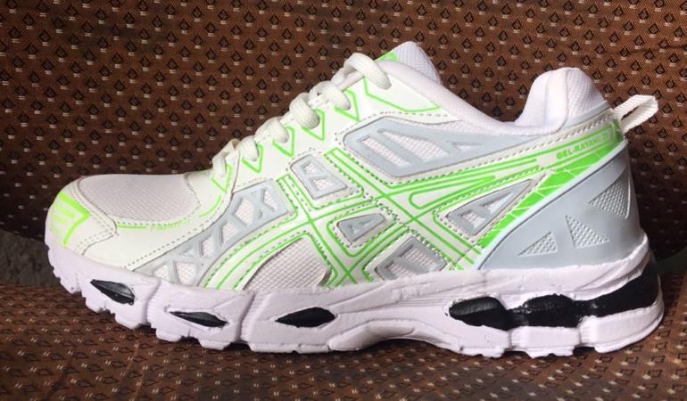 اسیکس رنگ سفید سبز